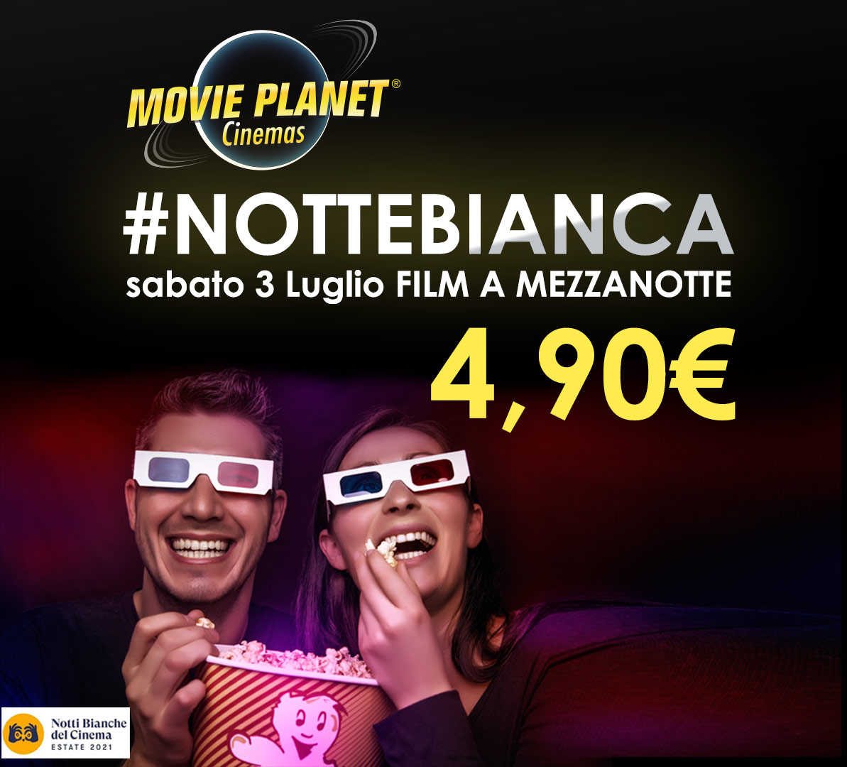 Notte bianca anche al Lux, tre film a 4.90 €