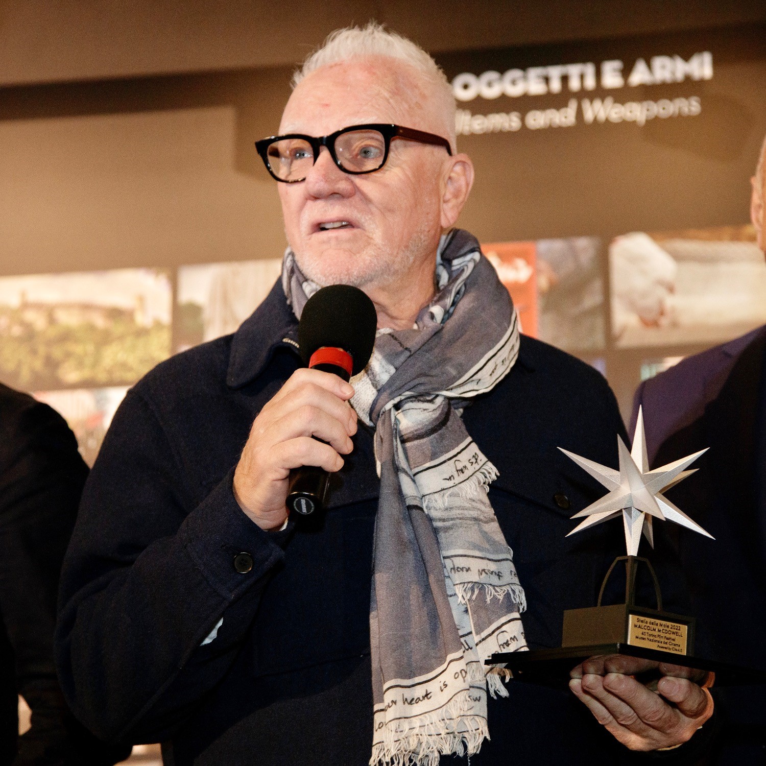 La consegna del Premio Stella della Mole a Malcom McDowell