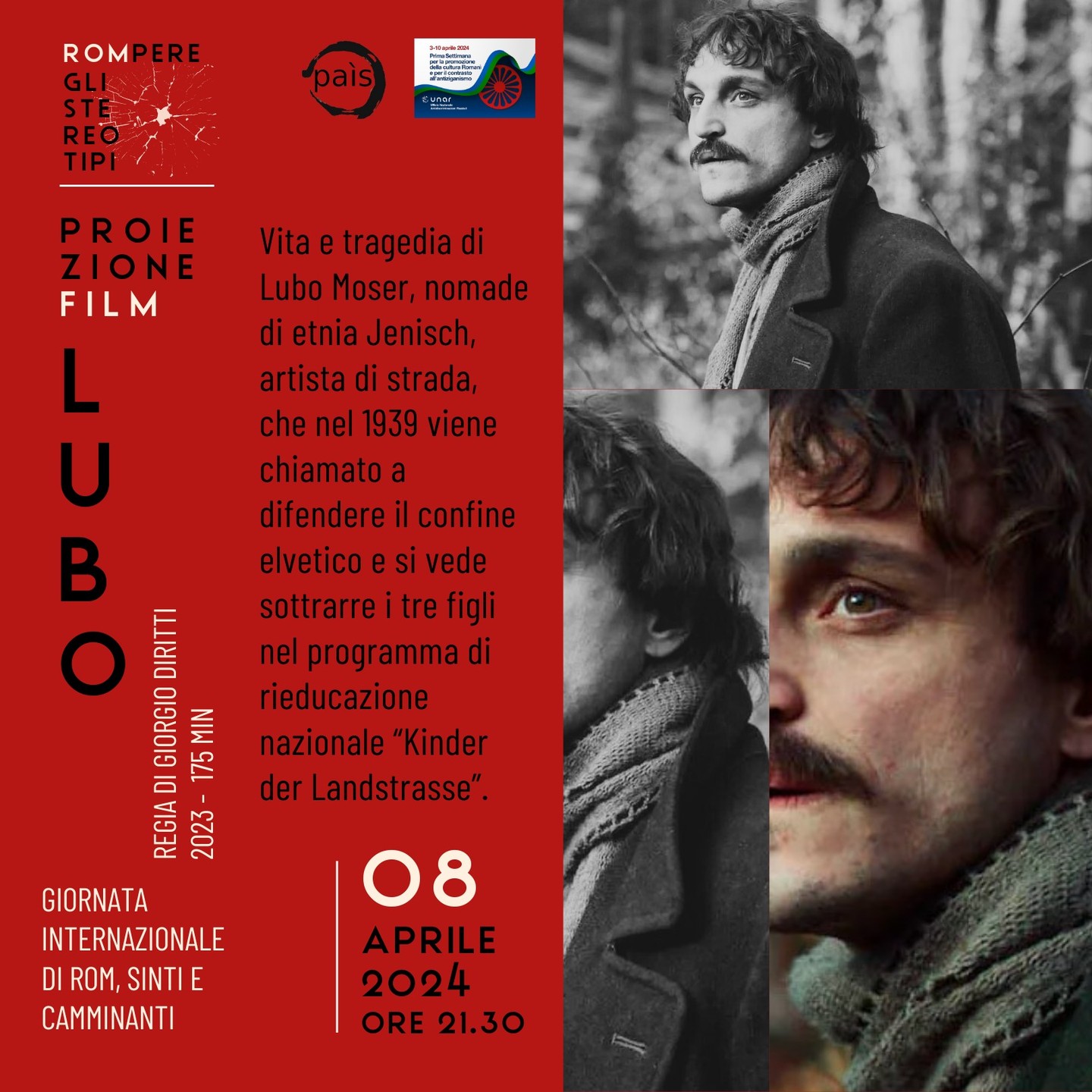 “Lubo” a Torino per la rassegna “Rompiamo gli stereotipi”