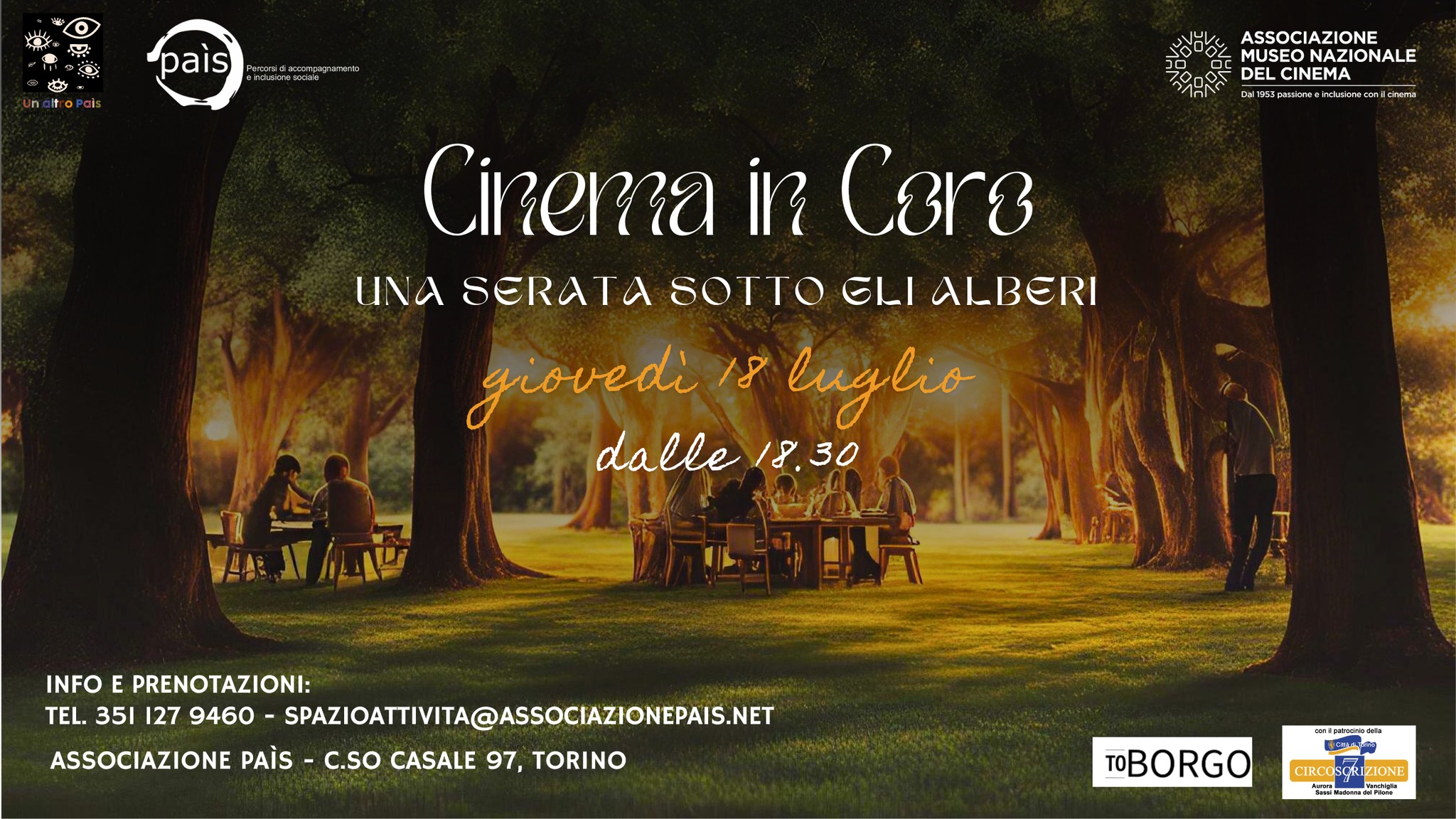 Cinema in Coro, appuntamento giovedì 18 luglio