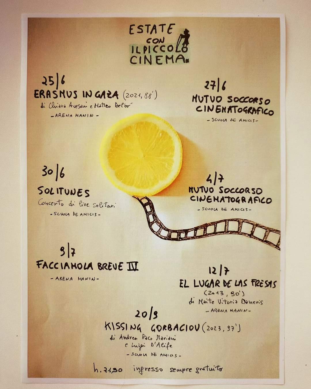 Il Mutuo soccorso cinematografico a Musica alla Spina