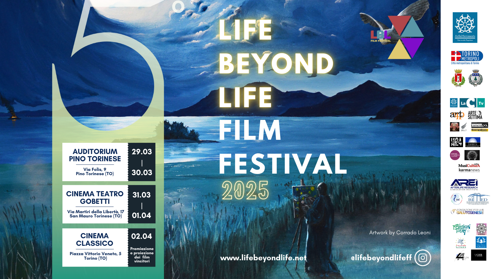 Il programma dei cinque giorni del quinto Life Beyond Life Film Festival