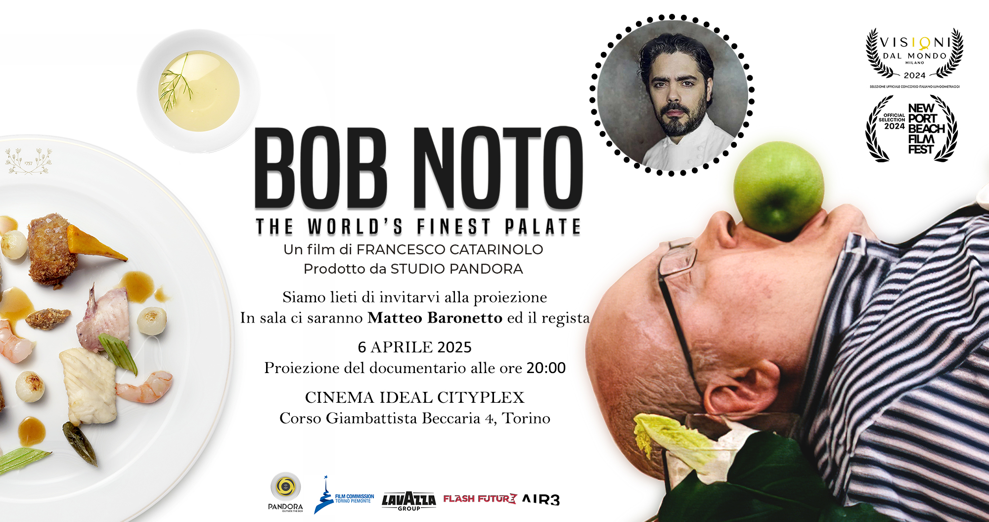 All’Ideal proiezione di “Bob Noto: The World’s Finest Palate” di Francesco Catarinolo