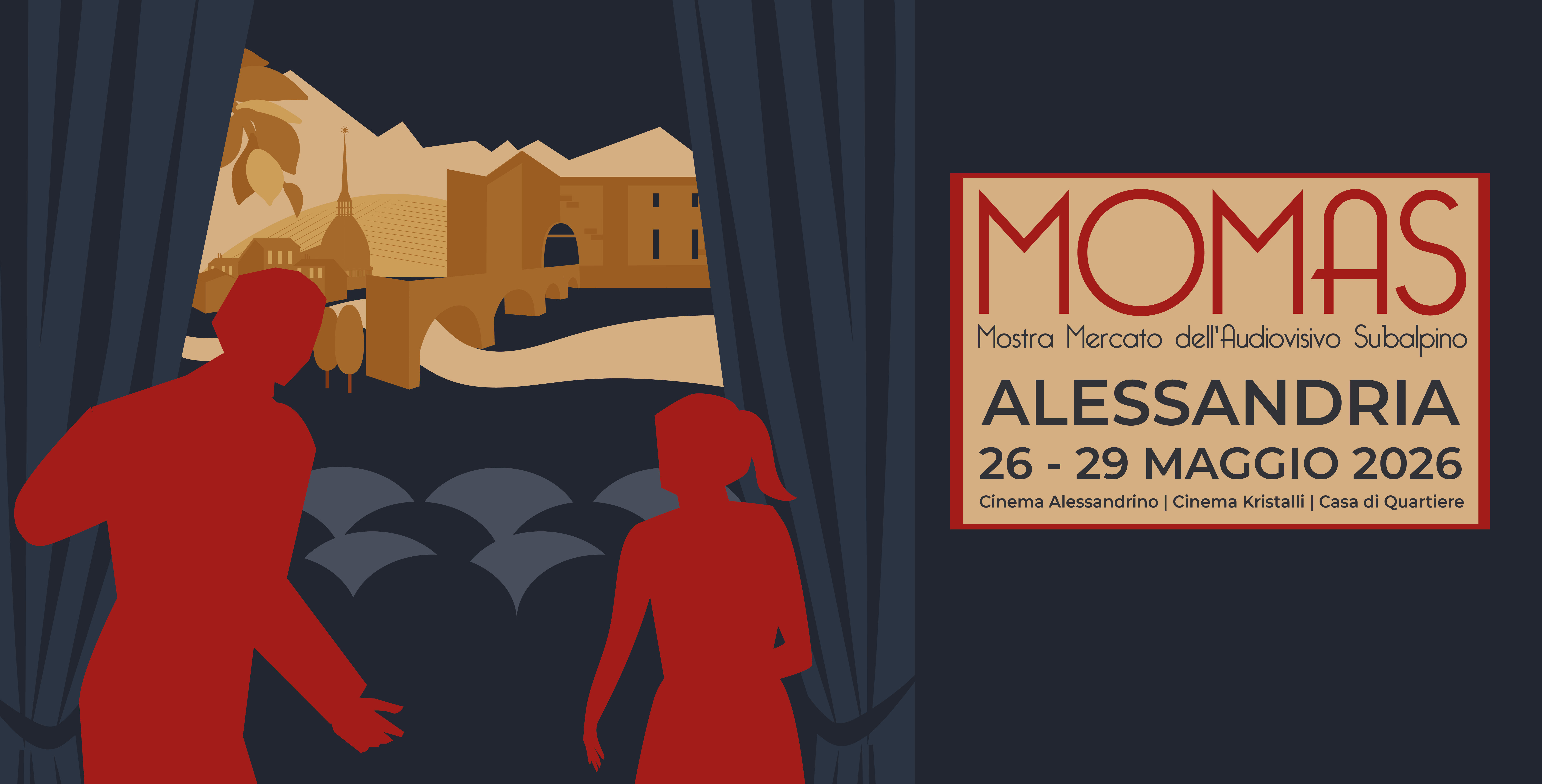 Dal 26 al 29 maggio ad Alessandria arriva il MOMAS – Mostra Mercato dell’Audiovisivo Subalpino